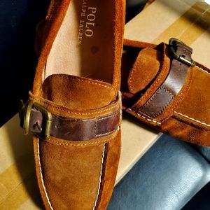 Ralph Lauren polo suede loafers sz 9 gently worn